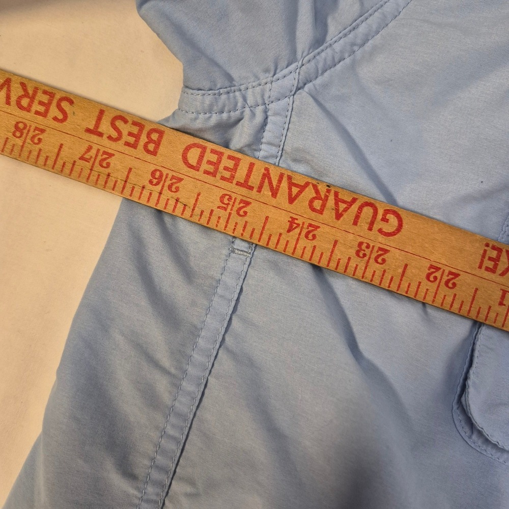 ExOfficio Fishing Shirt Mens XXL Light Blue Long Sleeve Nylon Vented Lightweight - Picture 8 of 10